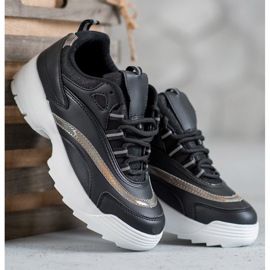 SHELOVET Modne crne tenisice crna 1