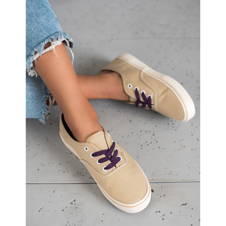 SHELOVET Udobne tenisice smeđa 1