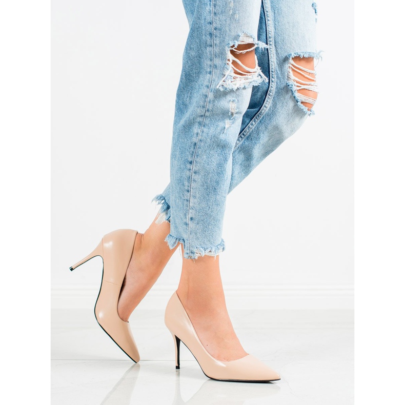 Diamantique Visoke potpetice od eko kože smeđa 1