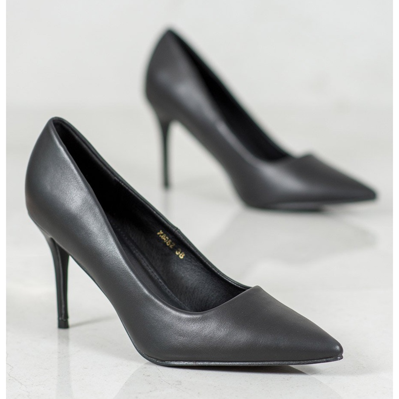 Diamantique Visoke potpetice od eko kože crno 2