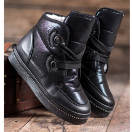 RTX WALK Snježne čizme s kristalima crna 1