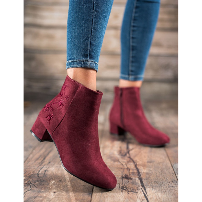 Small Swan Čizme s aplikacijom crvena 2