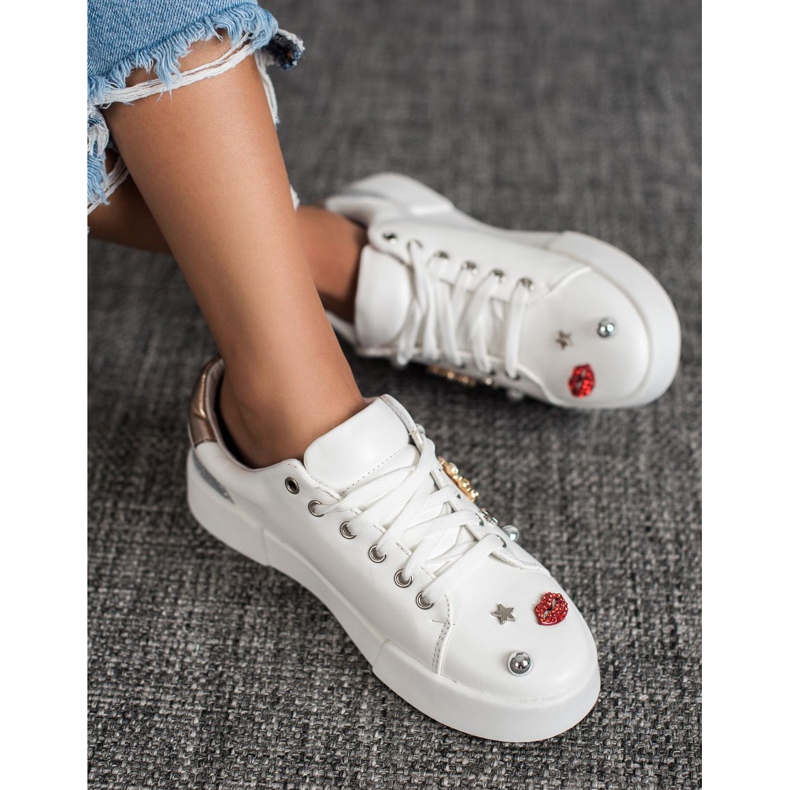 Bestelle Sportska obuća s zakrpama bijela 1