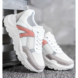 SHELOVET Sportske tenisice bijela ružičasta višebojan 2