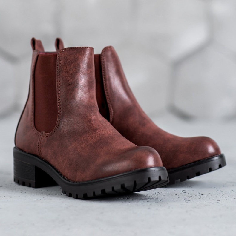 Jennika Čizme na platformi crvena 1