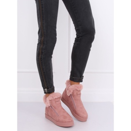 Ružičaste tenisice do gležnja s krznom W19-29 Pink ružičasta 1