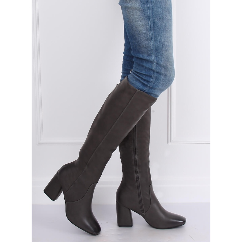 Siva Visoke potpetice klasična siva 5319 Siva 1