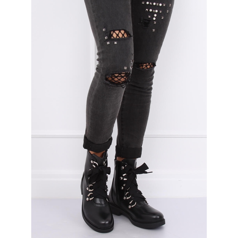 Crne vojne čizme LJ001 Crne crna 1