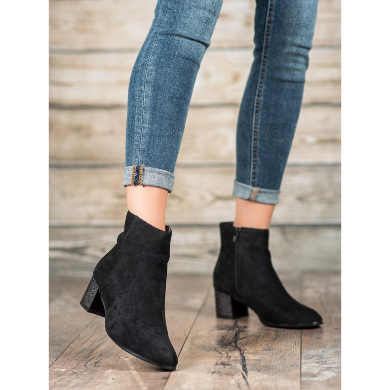 Filippo Klasične čizme od antilopa crno 1