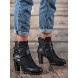 Super Mode Klasične čizme na postu crna 1