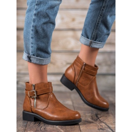 Abloom Smeđe čizme s eko kožom smeđa 1