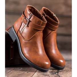 Abloom Smeđe čizme s eko kožom smeđa 2