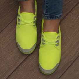 Lycra 1603 žute tenisice na vezanje žuta boja 1