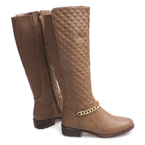 Prošivene tople čizme 16072 kaki višebojan zelena 1