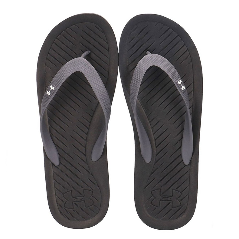 Under Armour papuče AtlanticDune M 1252506-004 crna siva 1