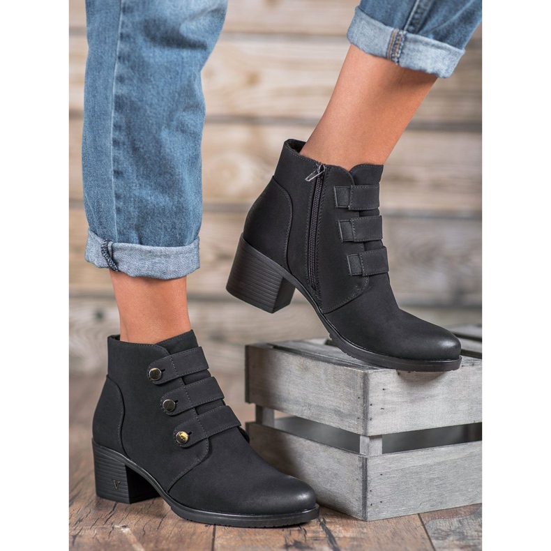 VINCEZA Čizme za visoku petu crno 1