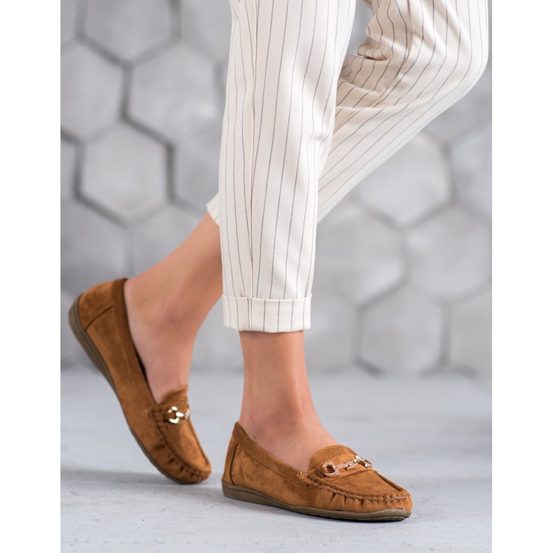 Sixth Sense Mokasine s ukrasom smeđa 2