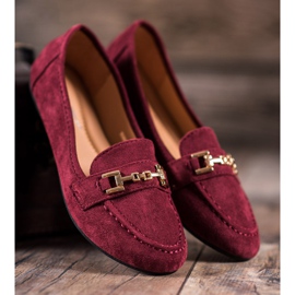 Abloom Suede Lords s ukrasom crvena 2