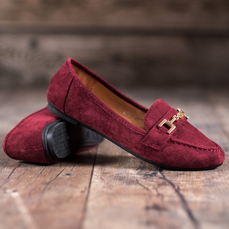 Abloom Suede Lords s ukrasom crvena 1