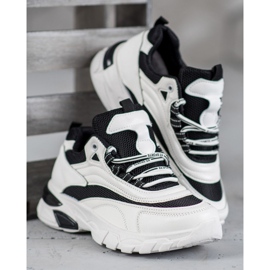 SHELOVET Modne tenisice bijela crna 1