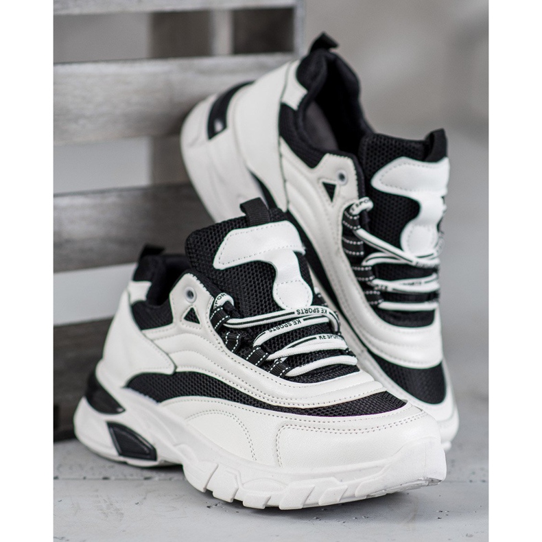 SHELOVET Modne tenisice bijela crna 1