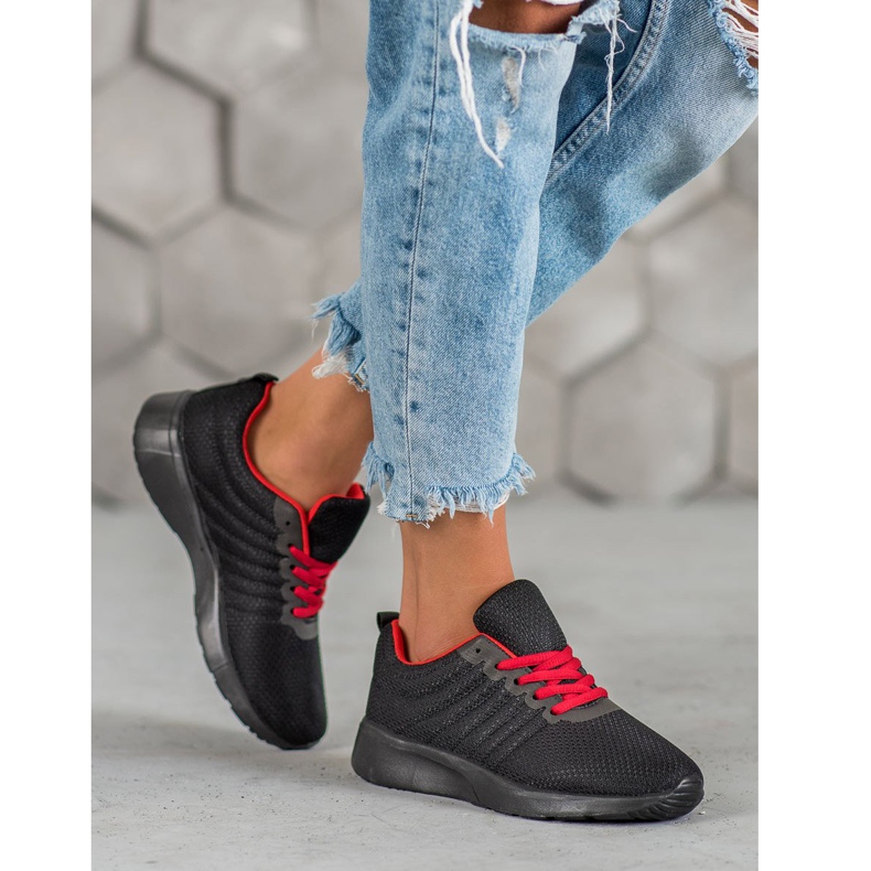 SHELOVET Crne sportske cipele crna 1