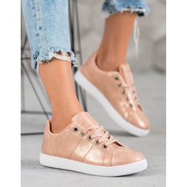 SHELOVET Tenisice sa sjajem ružičasta 1