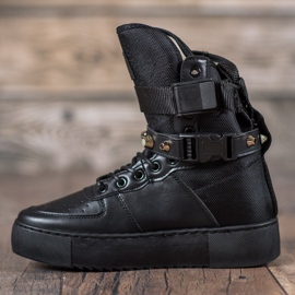 Diamantique Visoke crne čizme crna 1