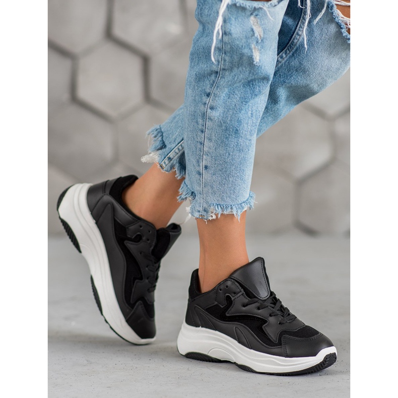 SHELOVET Sportske tenisice crna 1