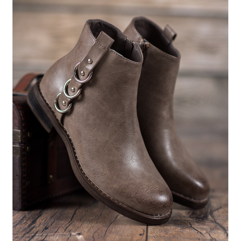 Forever Folie Klasične čizme s ukrasima smeđa 1