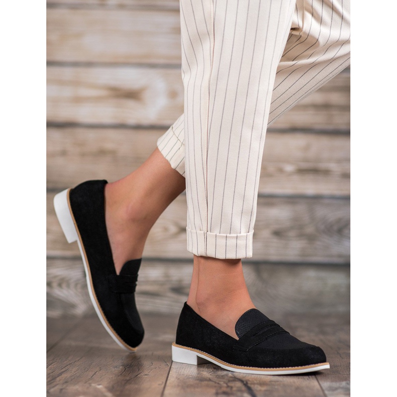 Bestelle Mokasine sa sjajem crna 1