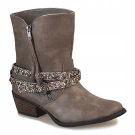 Bež kaubojske čizme NRW1745-277 siva 1