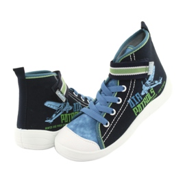 Befado dječje cipele 268Y066 tamnoplava plava zelena 3