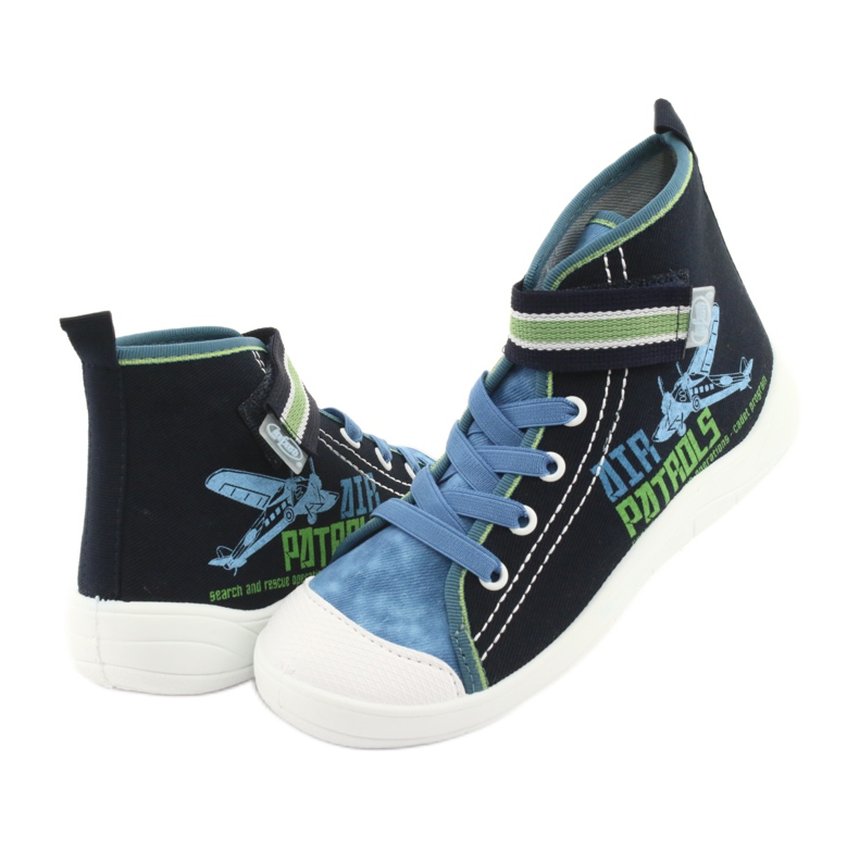 Befado dječje cipele 268Y066 mornarsko plava plava zelena 3