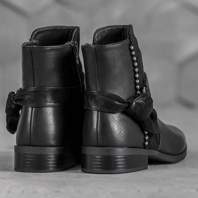 SDS Crne ženske čizme crna 2