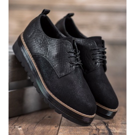 SHELOVET Cipele na platformi Snake Print crna 1