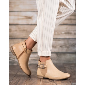 Sixth Sense Čizme s eko kožom s kopčom smeđa 2