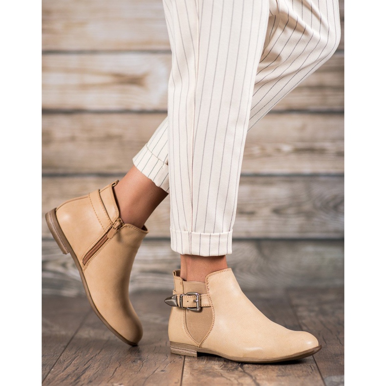 Sixth Sense Čizme s eko kožom s kopčom smeđa 2