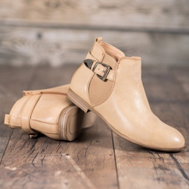 Sixth Sense Čizme s eko kožom s kopčom smeđa 1