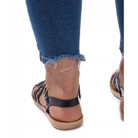 Sandale 3-8 crne s brokatom crno 2