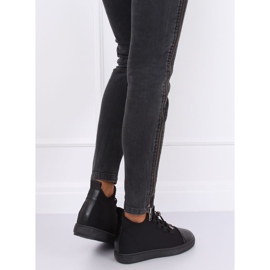 Crne XY-35 Crne neopren izolirane tenisice crna 2