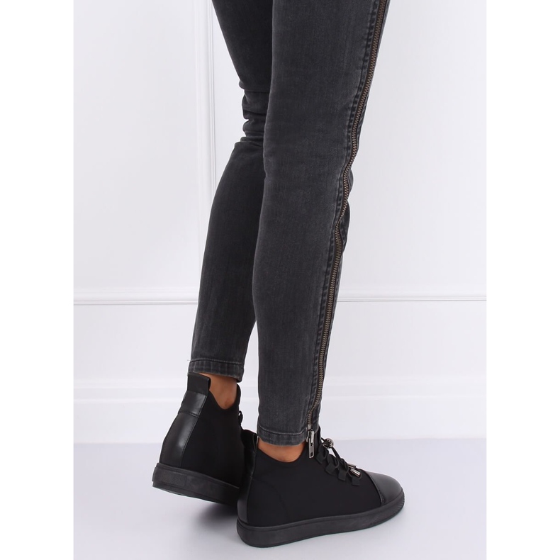 Crne XY-35 Crne neopren izolirane tenisice crna 2