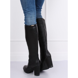 Crna visoka potpetica 1107-GG Crna 1