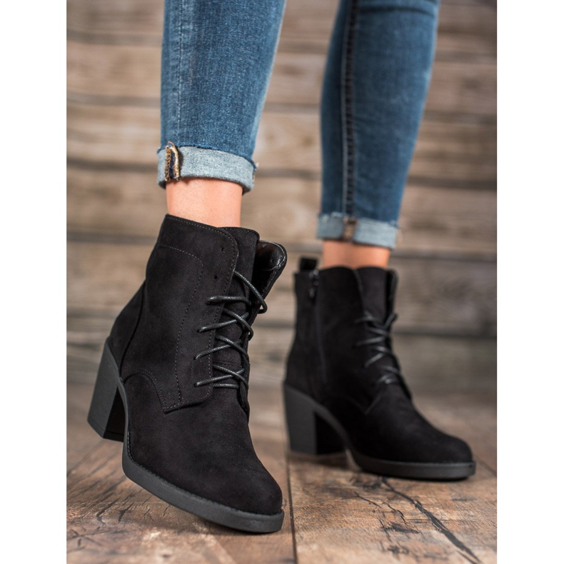 Nio Nio Udobne čizme s visokim potpeticama crna 1