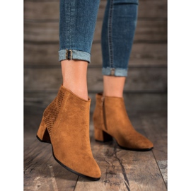 Filippo Čizme s visokom potpeticom od antilopa smeđa 2