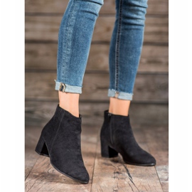 Filippo Čizme s visokom potpeticom od antilopa crna 2