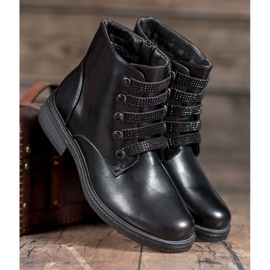 SHELOVET Radnici s kristalima crna 2