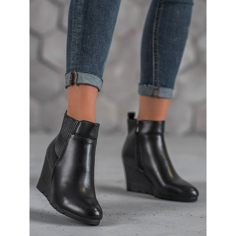 SHELOVET Čizme na klin crvena 1