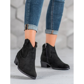 Filippo Kaubojske čizme od antilopa crna 2