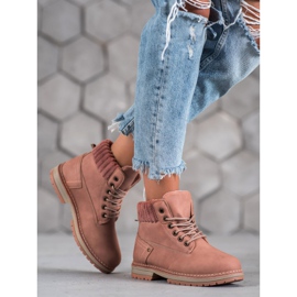 SHELOVET Modni Traperi ružičasta 1